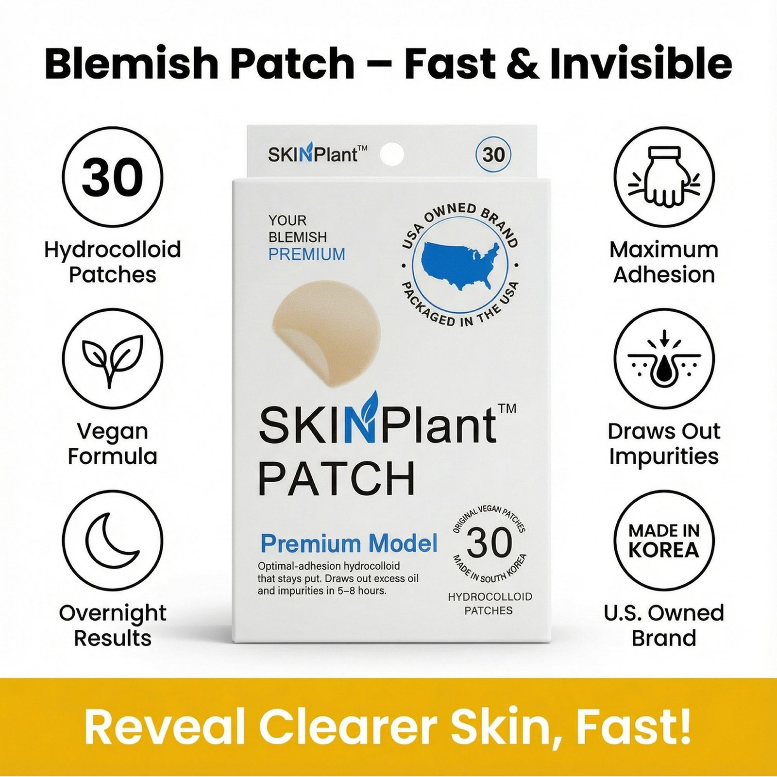 SKINPlant PATCH Features - Fast & Invisible